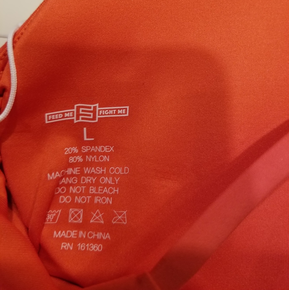 Feed Me Fight Me (FMFM) S.A.S. Bra in Coral Large - Picture 6 of 6